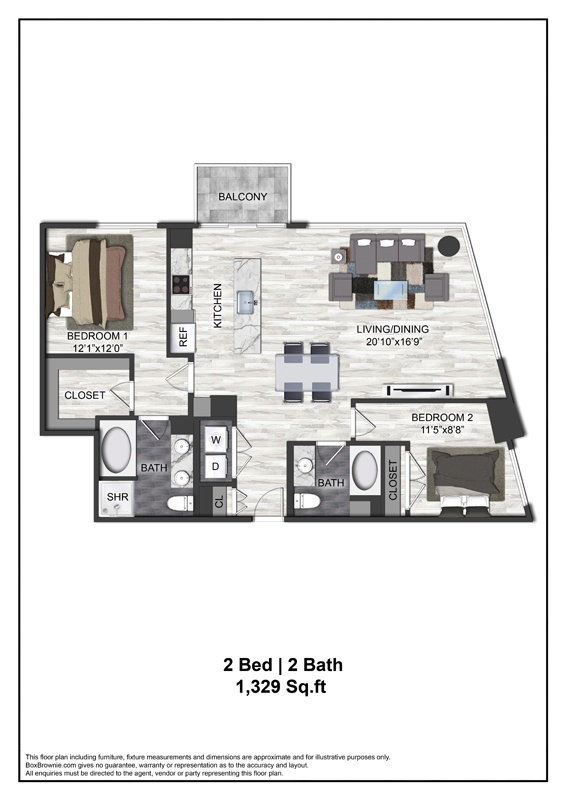 Floor plan layout diagram for B5